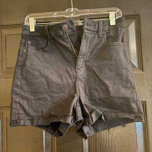Women’s black jeans shorts
